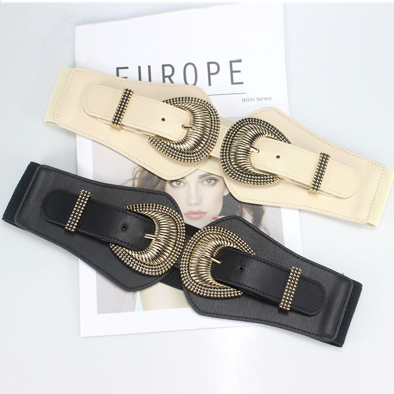 Fashion Stripe Pu Leather Alloy Women's Leather Belts 1 Piece display picture 1