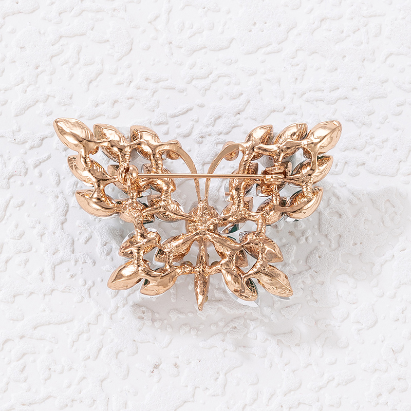 Moda Mariposa Aleación Embutido Diamantes De Imitación Mujeres Broches display picture 1