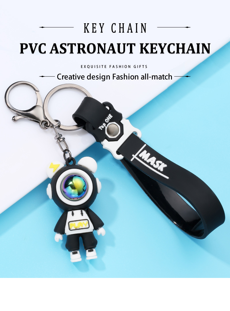 Cartoon Style Astronaut Alloy Epoxy Bag Pendant Keychain 1 Piece display picture 1