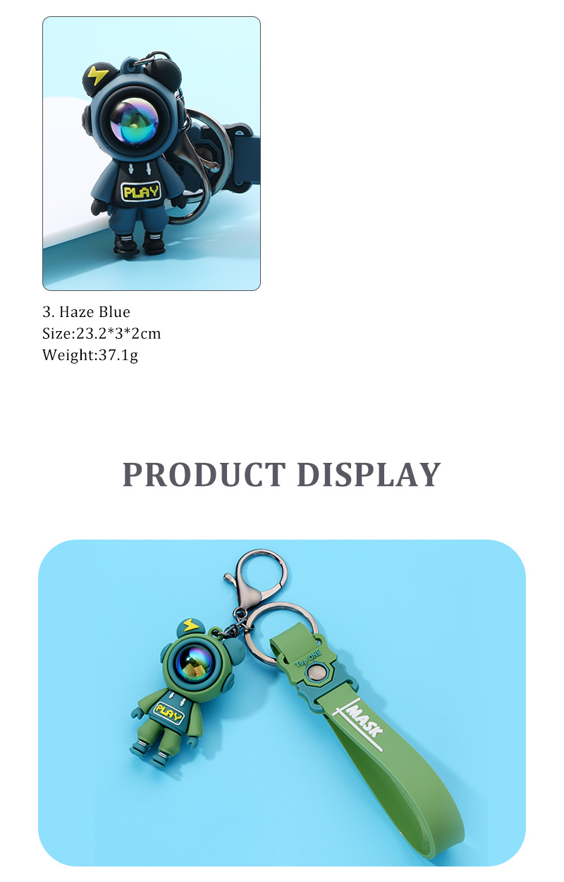 Cartoon Style Astronaut Alloy Epoxy Bag Pendant Keychain 1 Piece display picture 4