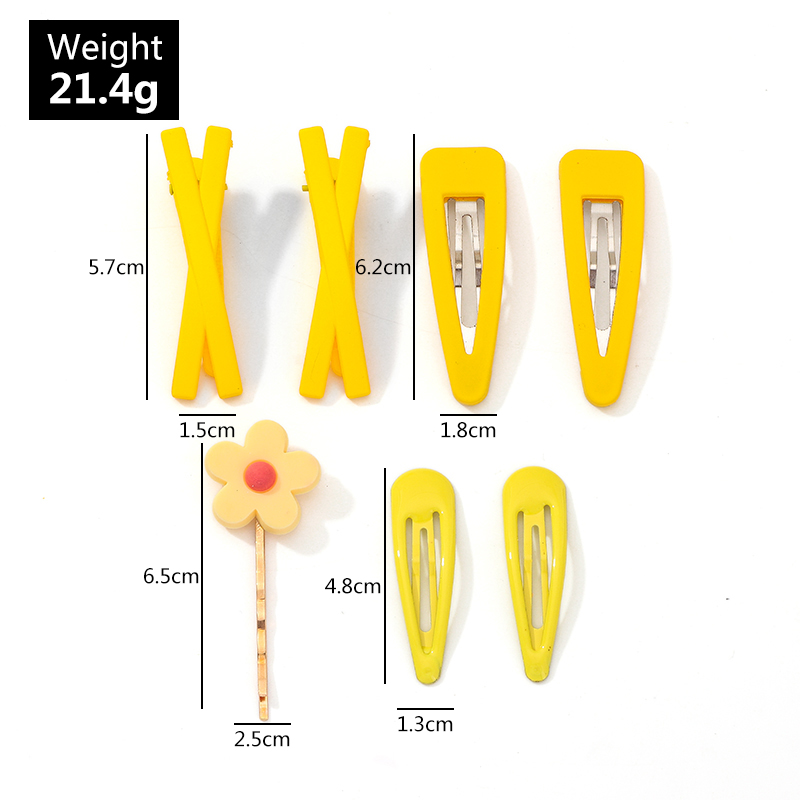 Cute Flower Alloy Buckle Hair Clip 1 Set display picture 1