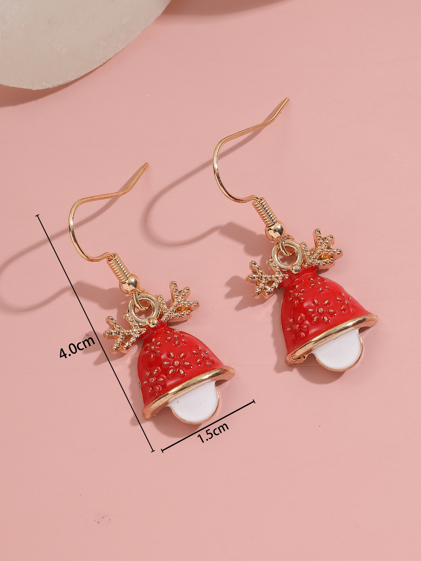 Cute Bell Alloy Enamel Inlay Rhinestones Women's Drop Earrings 1 Pair display picture 16