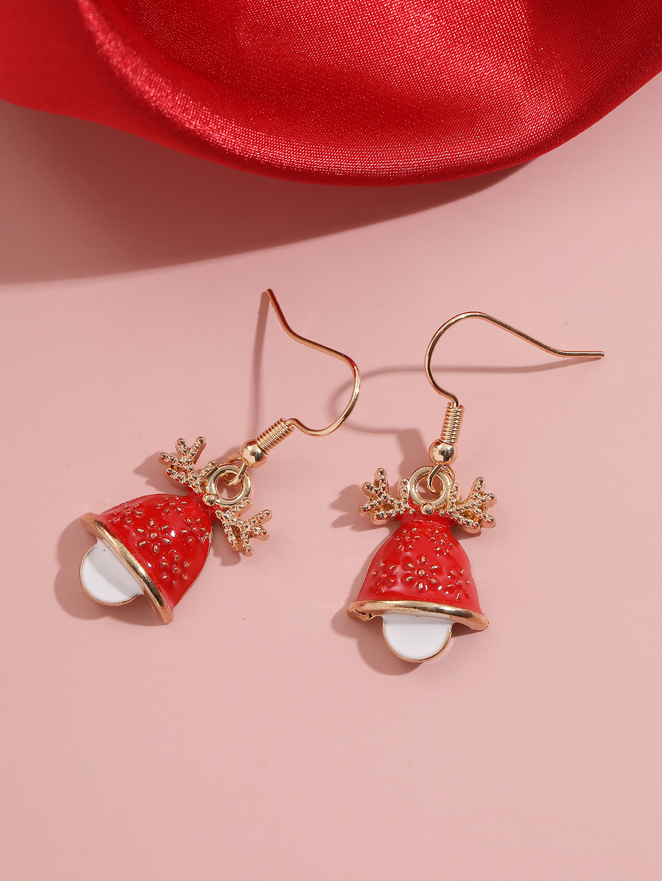 Cute Bell Alloy Enamel Inlay Rhinestones Women's Drop Earrings 1 Pair display picture 19