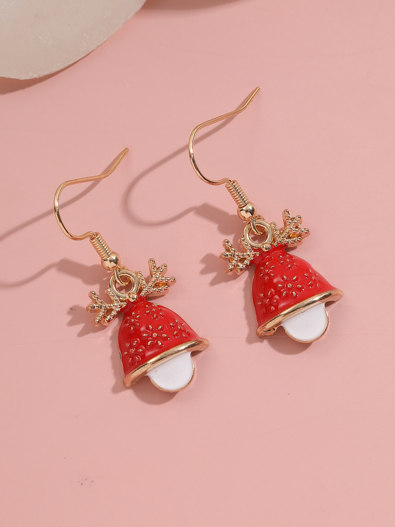 Cute Bell Alloy Enamel Inlay Rhinestones Women's Drop Earrings 1 Pair display picture 21