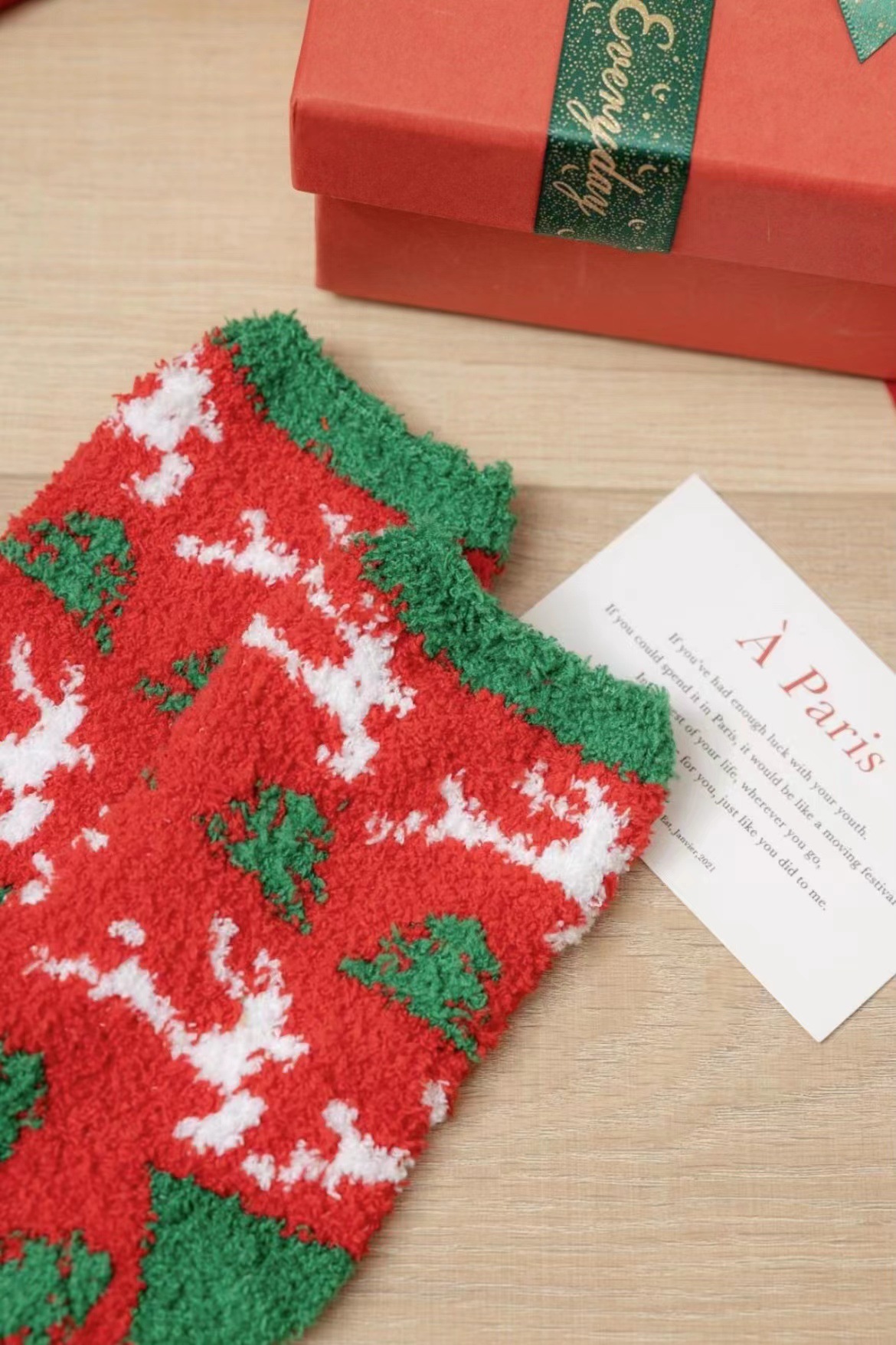 Frau Süß Weihnachtsmann Lebkuchen Schneemann Elasthan Polyester Jacquard Ankle Socken display picture 10