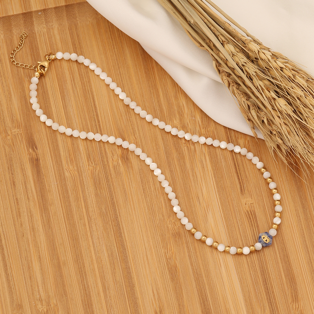 Fashion Star Stainless Steel Shell Pearls Handmade Necklace 1 Piece display picture 5