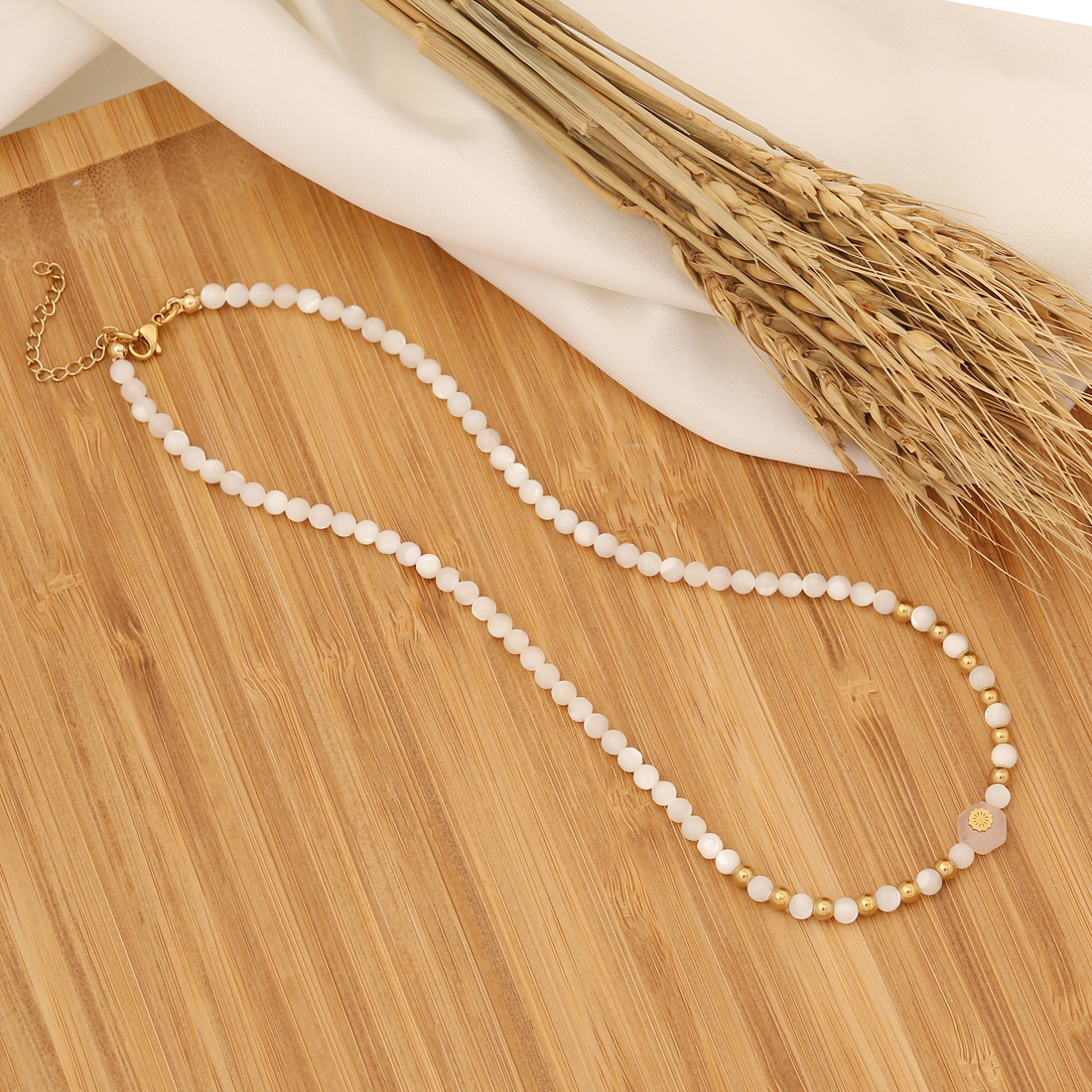 Fashion Star Stainless Steel Shell Pearls Handmade Necklace 1 Piece display picture 6