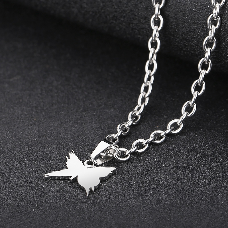 Fashion Butterfly Stainless Steel Plating Pendant Necklace 1 Piece display picture 2