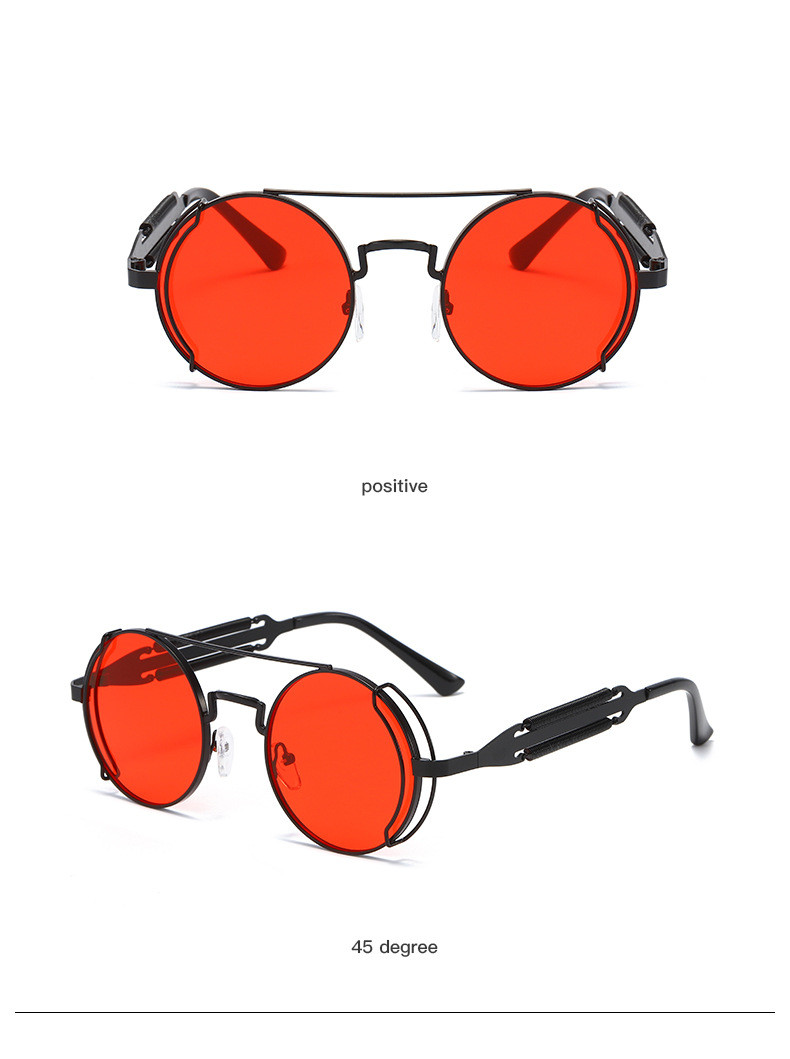 Fashion Geometric Ac Round Frame Half Frame Women's Sunglasses display picture 2