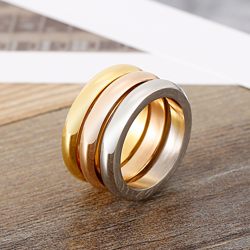 Simple Style Geometric Stainless Steel Plating Rings 1 Piece display picture 6