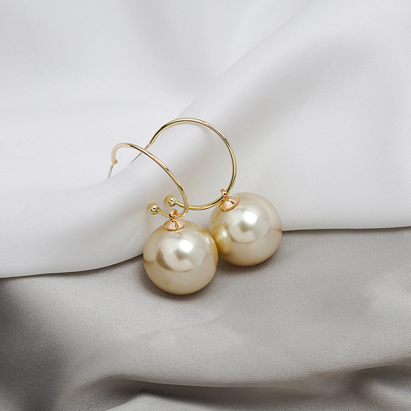 1 Pair Classic Style Round Alloy Drop Earrings display picture 5