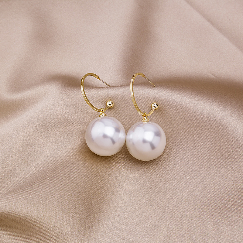 1 Pair Classic Style Round Alloy Drop Earrings display picture 8