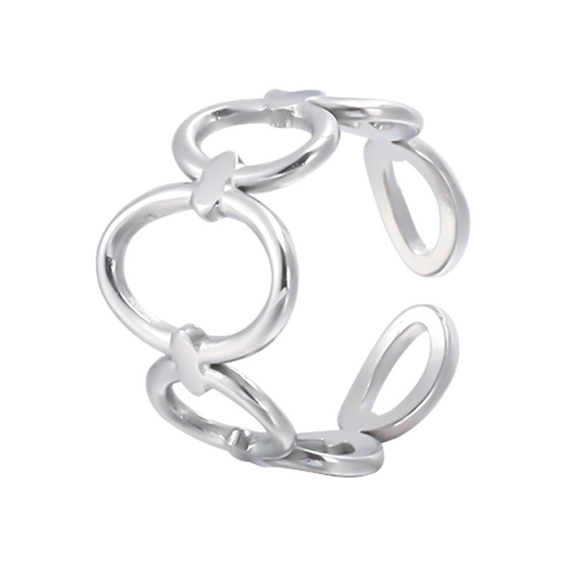 Simple Style Geometric Stainless Steel Open Ring In Bulk display picture 1
