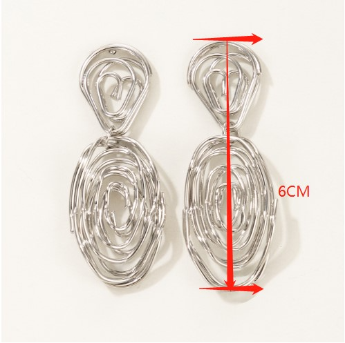 Novelty Geometric Plating Alloy Earrings display picture 8