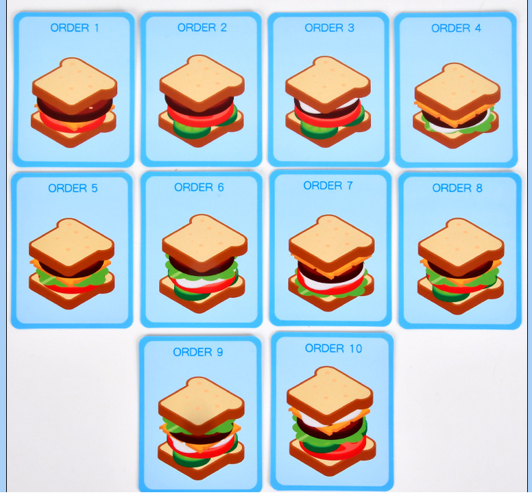 Mini Spielen Haus Sandwich Burger Set Spielzeug 0,3 Kinder Simulation Fast-food display picture 4