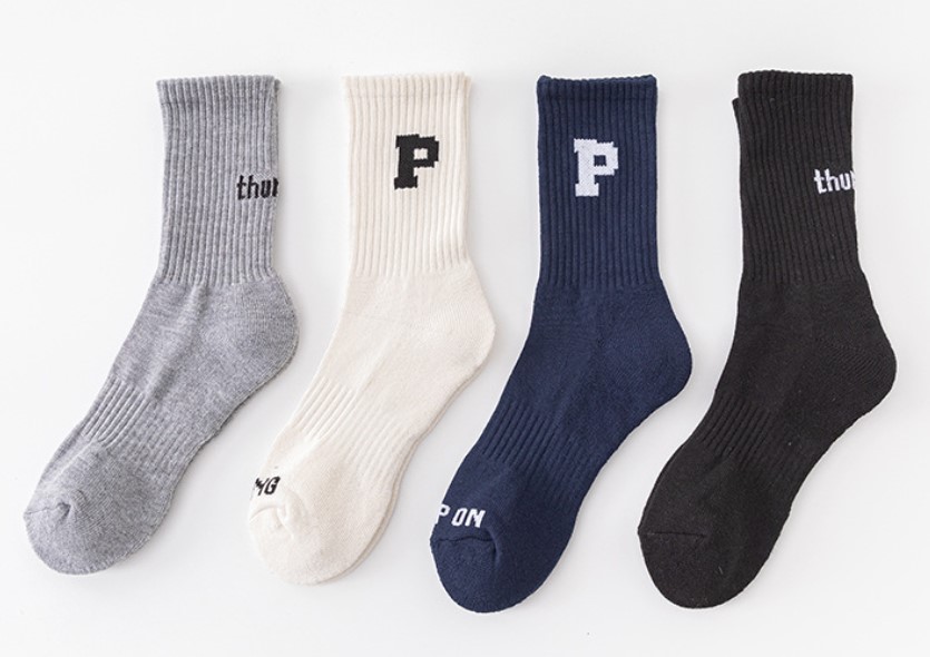 Unisex Fashion Letter Cotton Crew Socks A Pair display picture 3