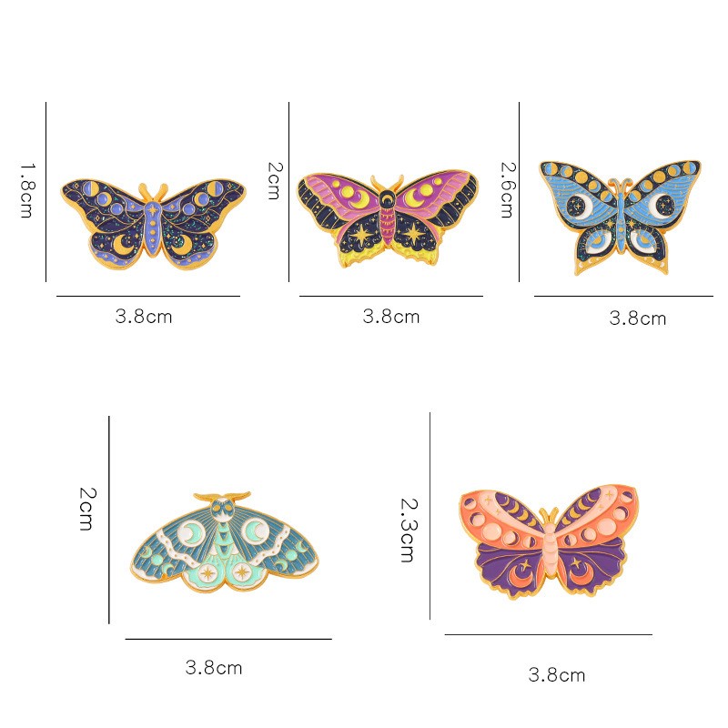 Broches Para Mujer De Aleación De Mariposa A La Moda display picture 5