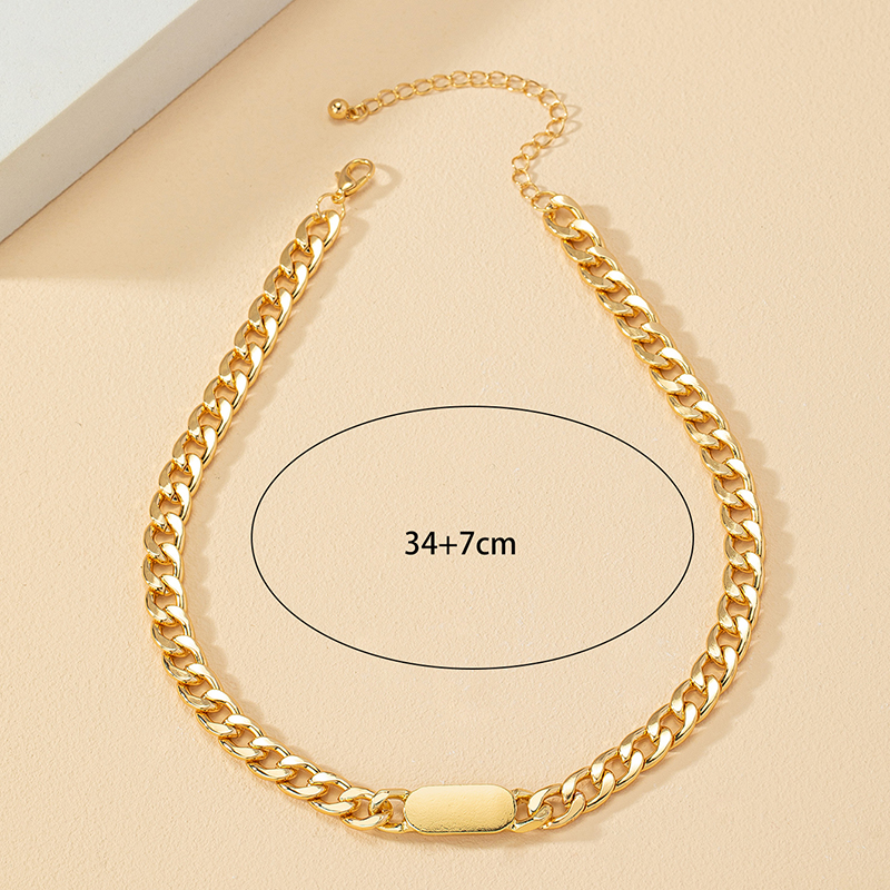 1 Piece Hip-hop Geometric Alloy Plating Women's Necklace display picture 5
