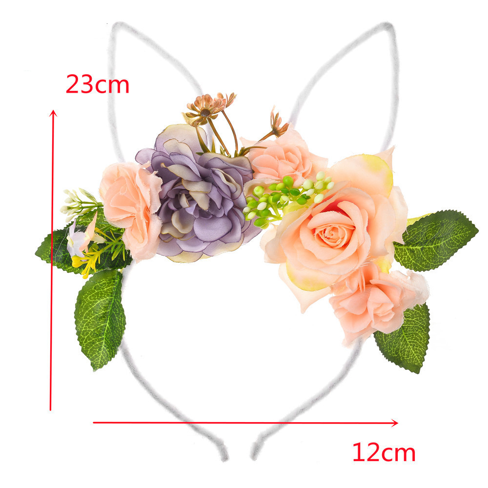 Simple Style Bunny Ears Cloth Flowers Hair Band 1 Piece display picture 6