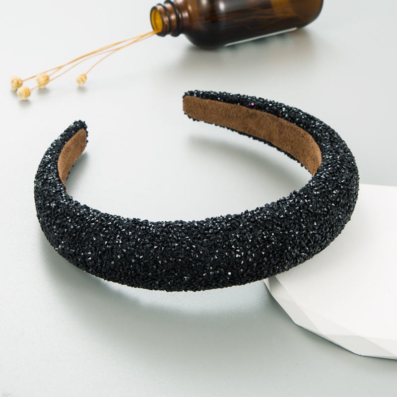 1 Koreanisches Mode Schwamm Glänzendes Stirnband Mit Breiter Krempe display picture 4