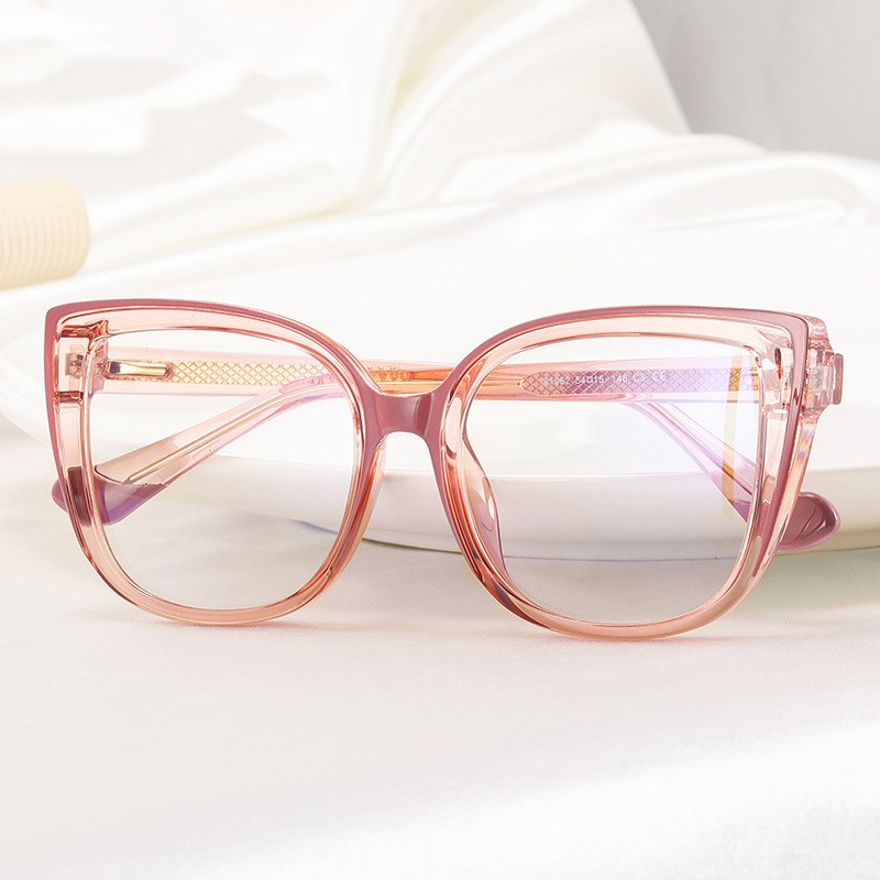 Retro Leopard Pc Round Frame Patchwork Full Frame Optical Glasses display picture 2