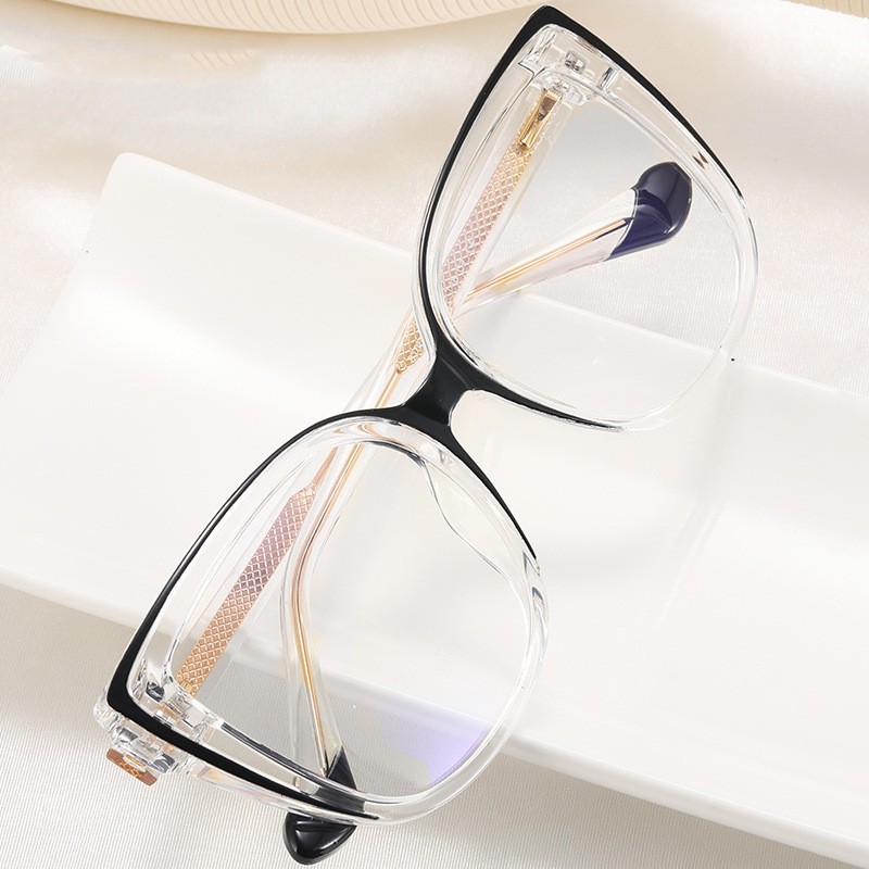 Retro Leopard Pc Round Frame Patchwork Full Frame Optical Glasses display picture 3