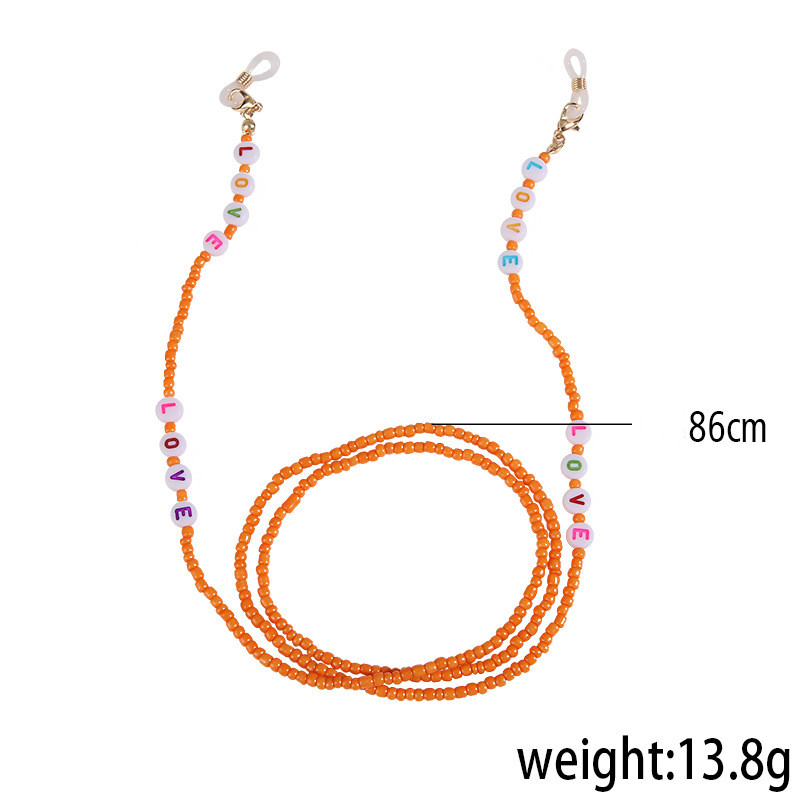 Fashion Letter Beaded Women's Glasses Chain display picture 5
