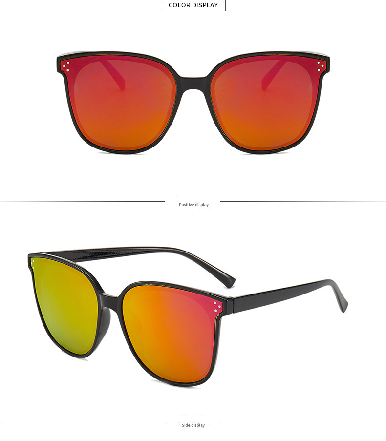 Fashion Colorful Gradient Color Ac Square Full Frame Women's Sunglasses display picture 4