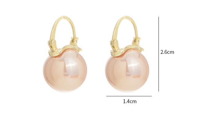 Mode Geometrisch Kupfer Inlay Künstliche Perlen Ohrringe 1 Paar display picture 6