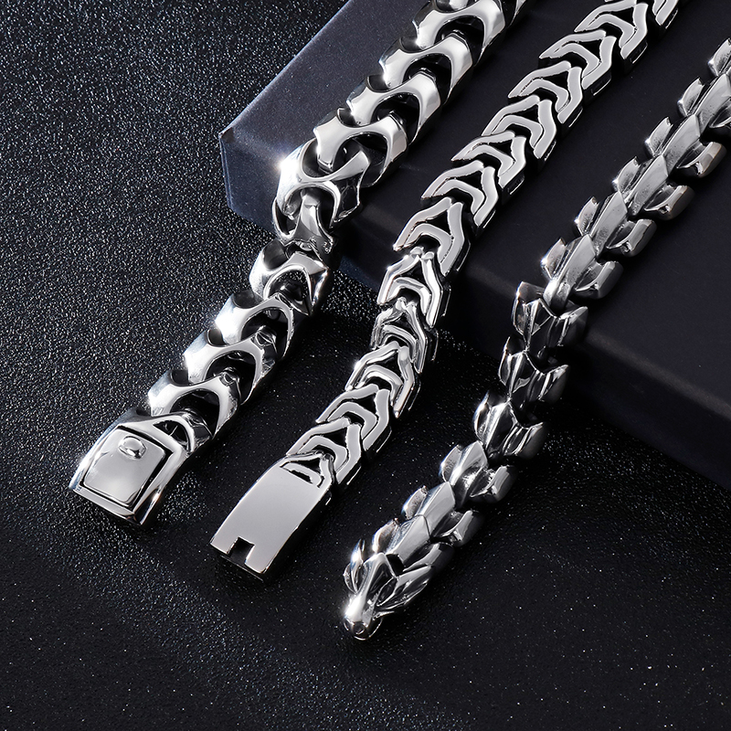 Hip-hop Geometric Titanium Steel Plating Bracelets 1 Piece display picture 4
