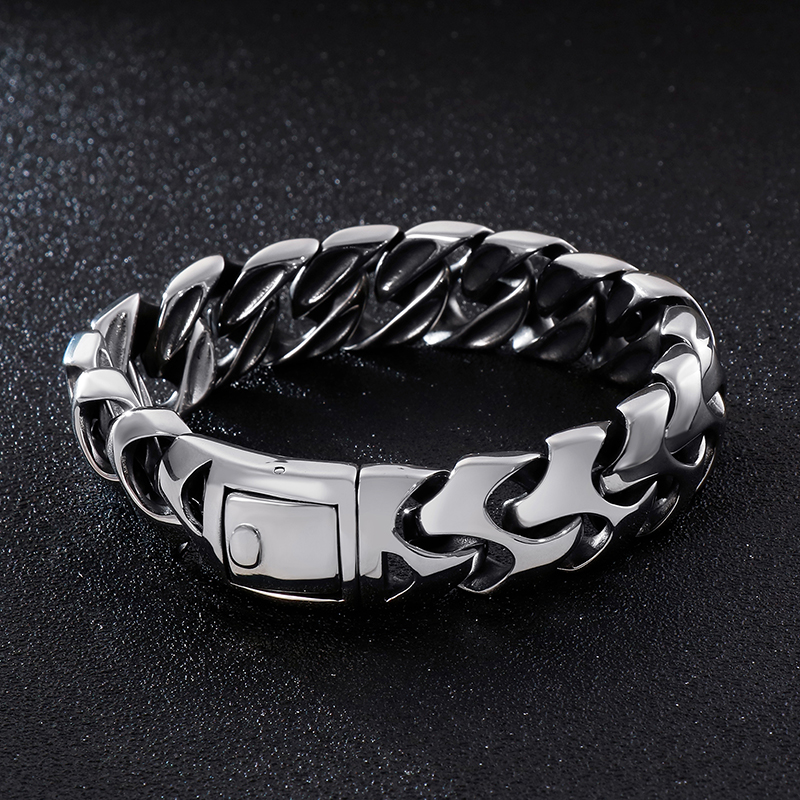 Hip-hop Geometric Titanium Steel Plating Bracelets 1 Piece display picture 14