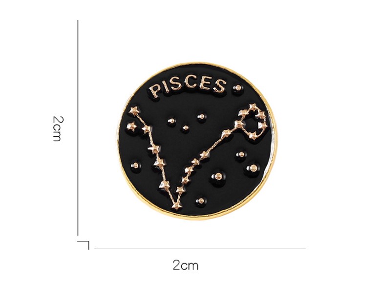 Fashion Constellation Alloy Plating Unisex Brooches display picture 6
