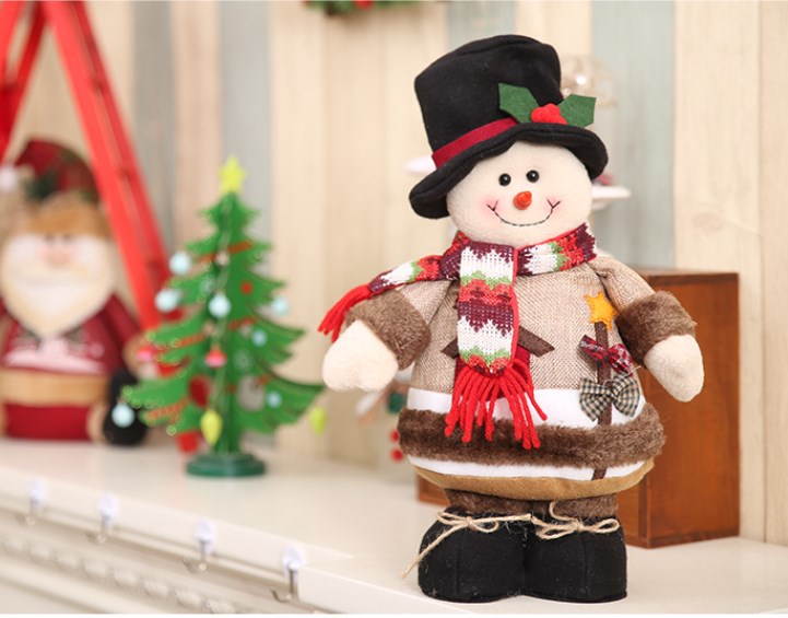 Christmas Cute Christmas Streetwear Doll Snowman Cloth Holiday Party Ornaments display picture 1