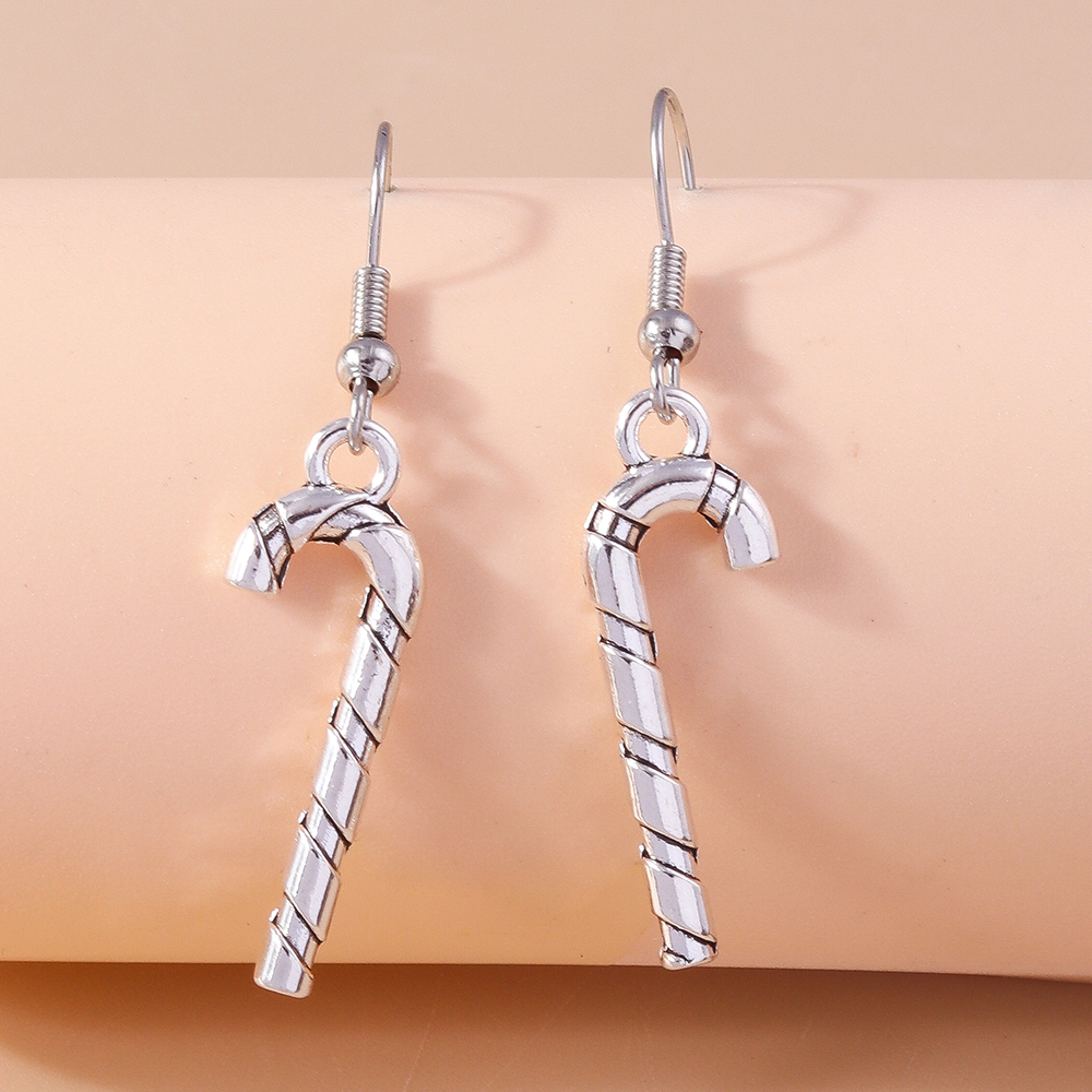 1 Pair Casual Streetwear Christmas Tree Snowflake Zinc Alloy Drop Earrings display picture 2