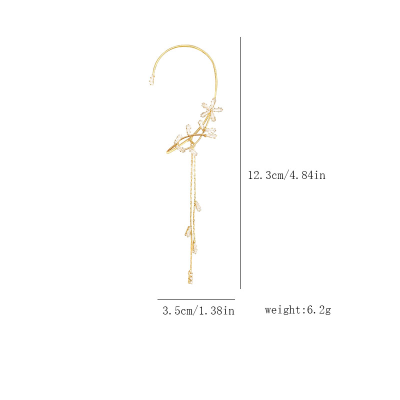 Elegant Solid Color Butterfly Inlay Alloy Zircon Ear Hook display picture 1