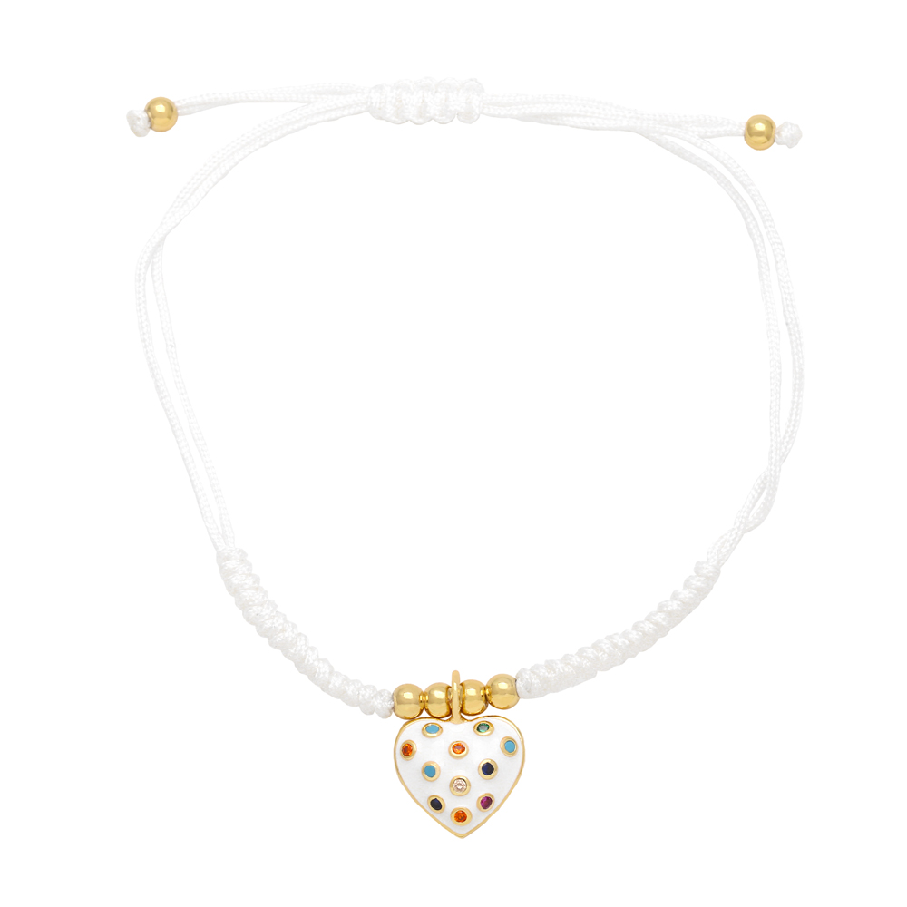 Einfacher Stil Herzform Seil Kupfer Überzug 18 Karat Vergoldet Frau Armbänder display picture 6