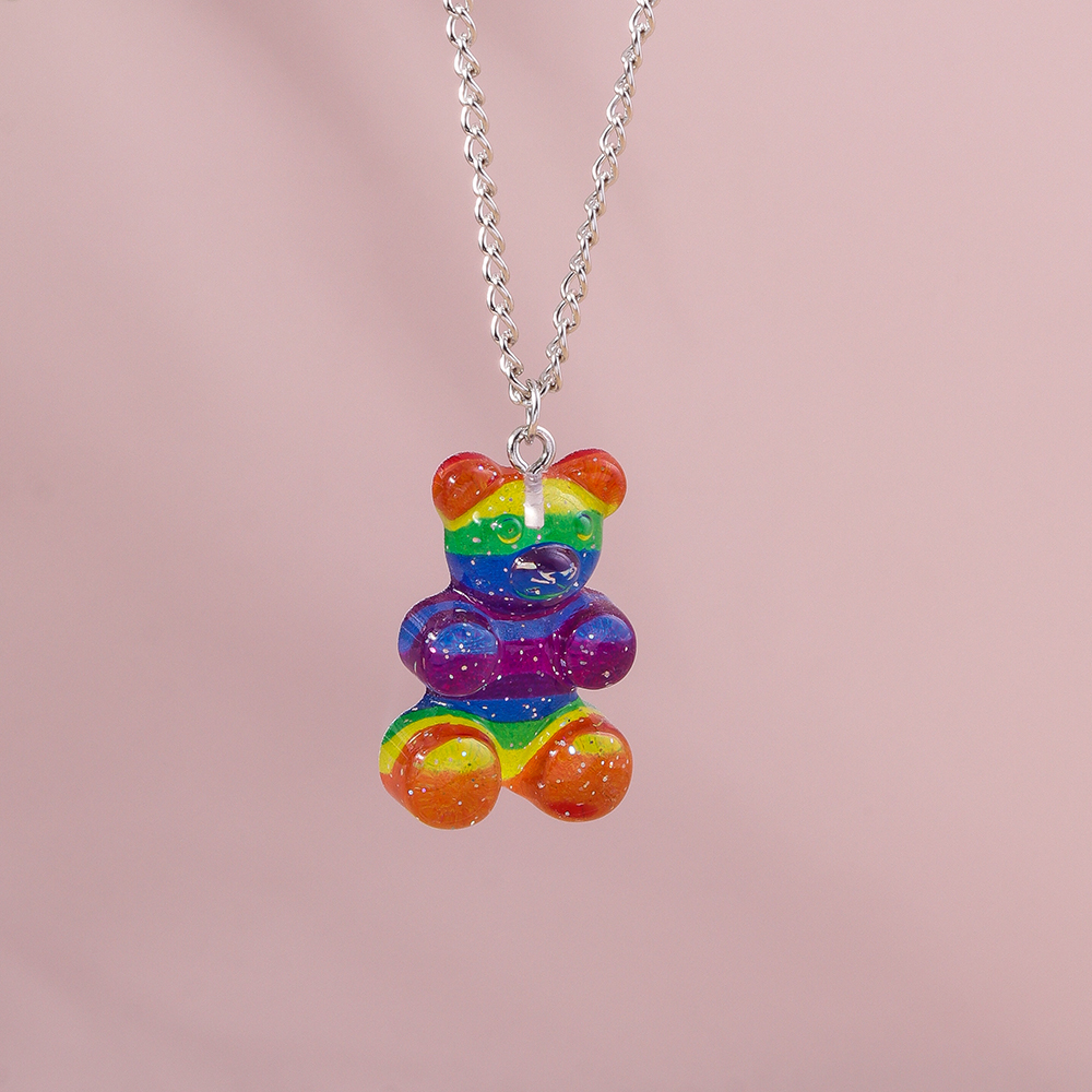 Cute Bear Zinc Alloy Wholesale Pendant Necklace display picture 7
