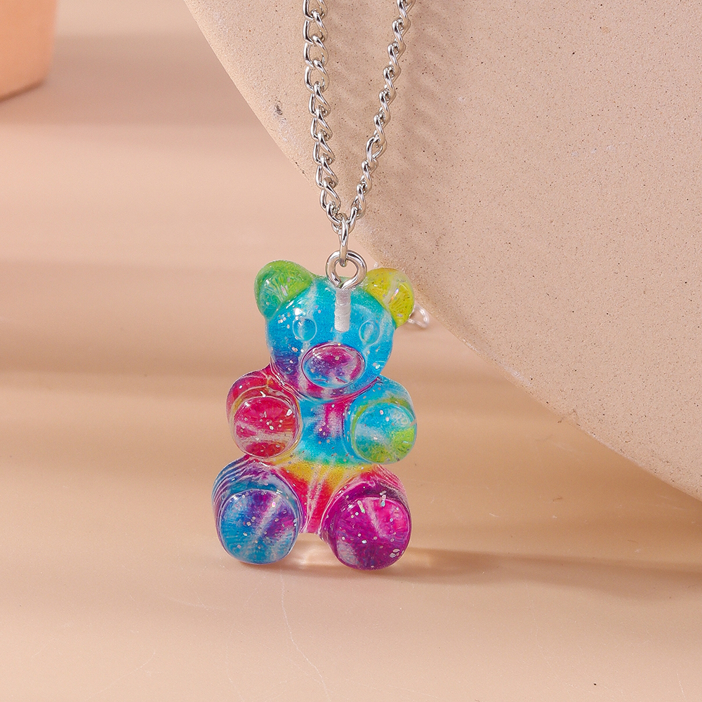Cute Bear Zinc Alloy Wholesale Pendant Necklace display picture 4