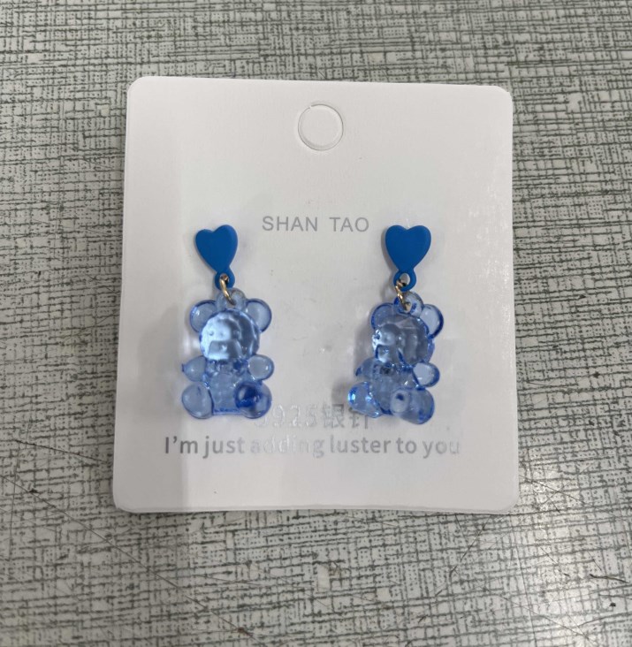 Wholesale Jewelry Cute Bear Arylic Drop Earrings display picture 1