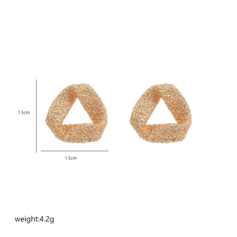 1 Pair Commute Geometric Plating Copper 18k Gold Plated White Gold Plated Ear Studs display picture 2