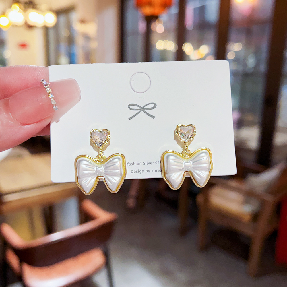 1 Pair Sweet Bow Knot Alloy Drop Earrings display picture 1