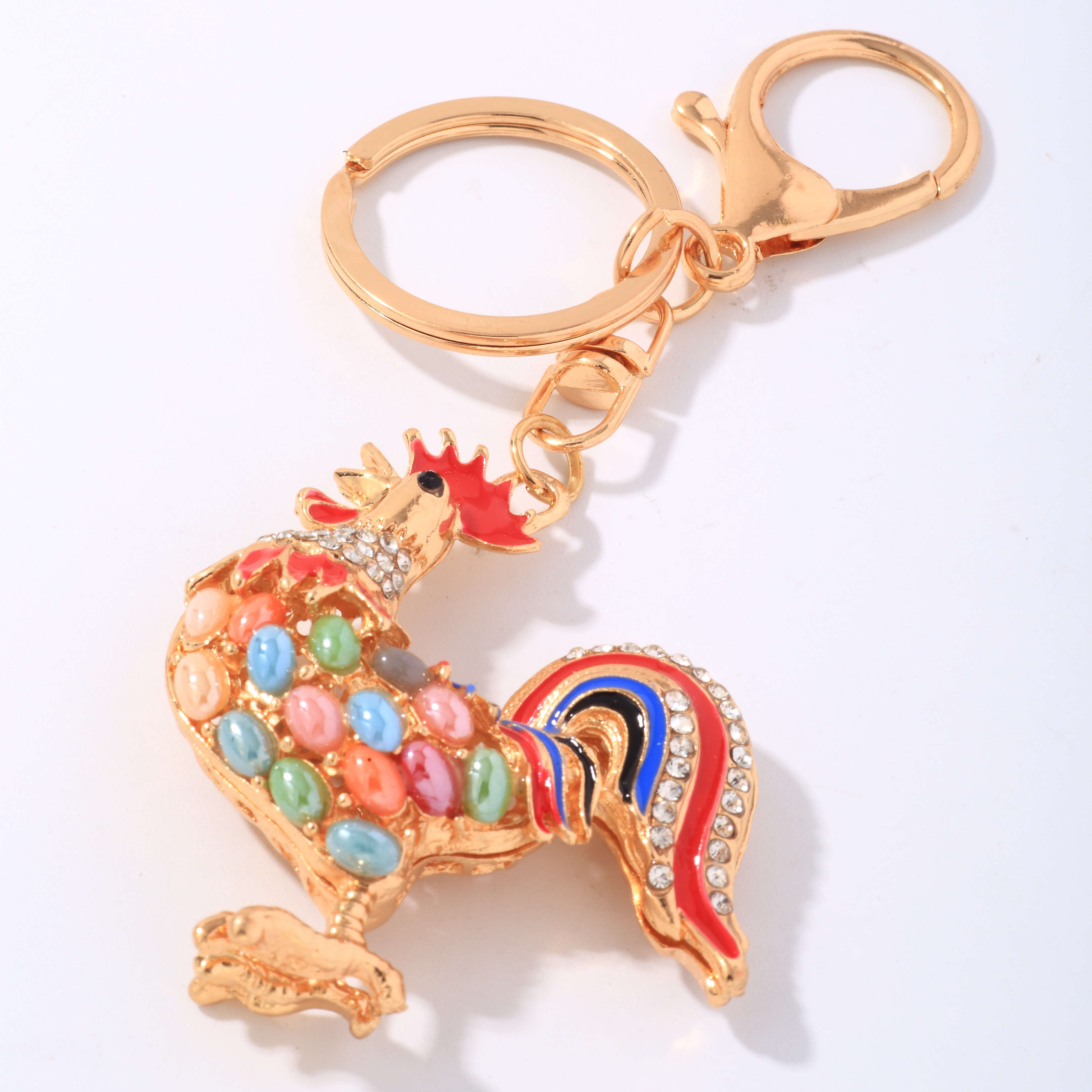 Drôle Pastorale Style Simple Lapin Animal Cheval Alliage Irrégulière Incruster Strass Porte-clés display picture 9