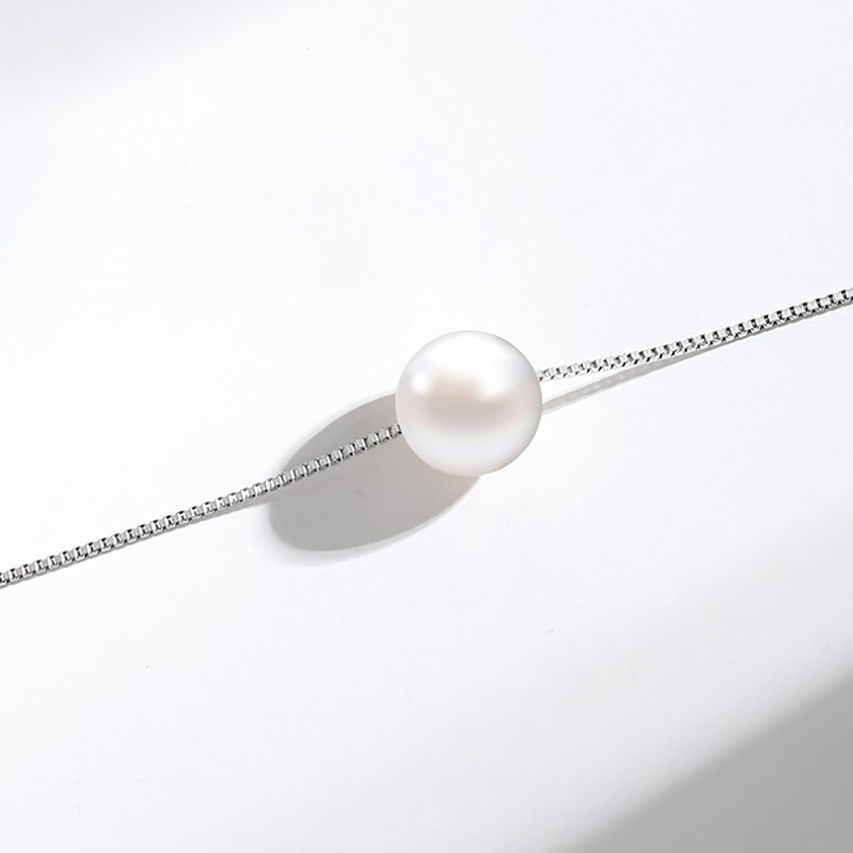 Elegant Round Pearl Sterling Silver Plating Gold Plated Pendant Necklace display picture 6