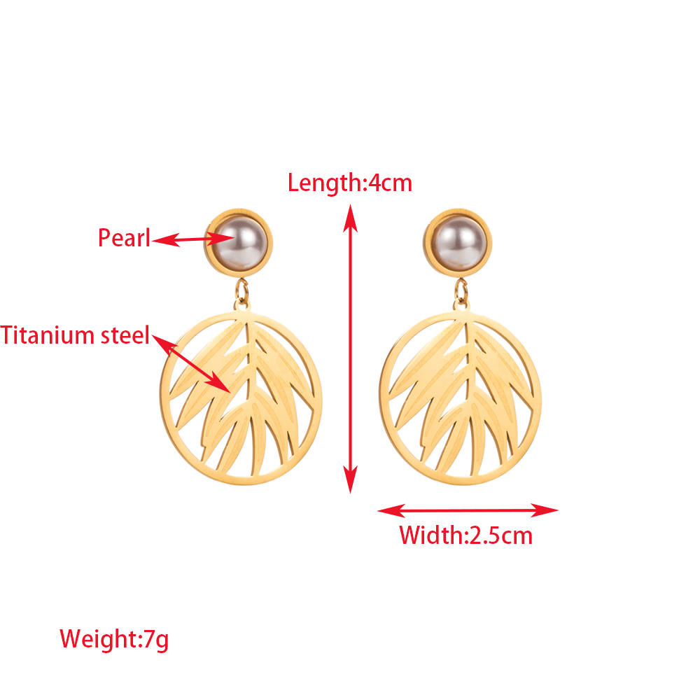 1 Pair Elegant Round Heart Shape Flower Inlay 316 Stainless Steel  Imitation Pearl Rhinestone Rhinestones Pearl Zircon 14K Gold Plated Drop Earrings display picture 1