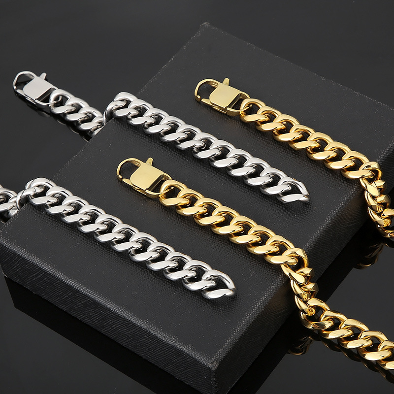 Vintage Style Punk Streetwear Geometric Titanium Steel Bracelets Necklace display picture 7