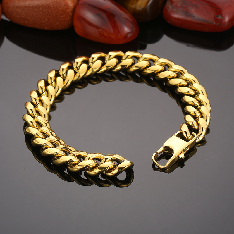 Stainless Steel 18K Gold Plated Simple Style Geometric Bracelets Necklace display picture 3