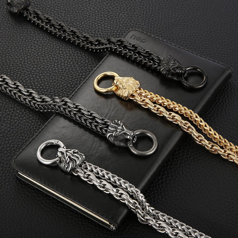 Classic Style Solid Color Titanium Steel Men's Bracelets display picture 5