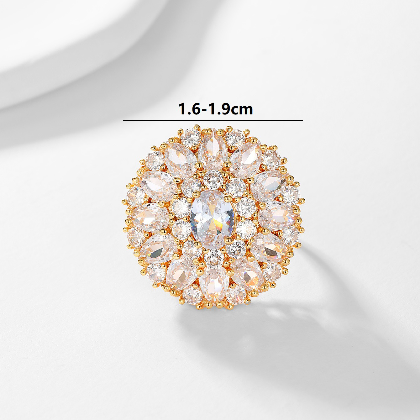 Elegant Floral Snowflake Copper Inlay Zircon Rings display picture 6