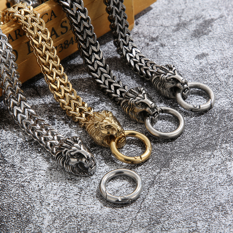 Punk Solid Color Titanium Steel Plating Gold Plated Men's Bracelets display picture 4