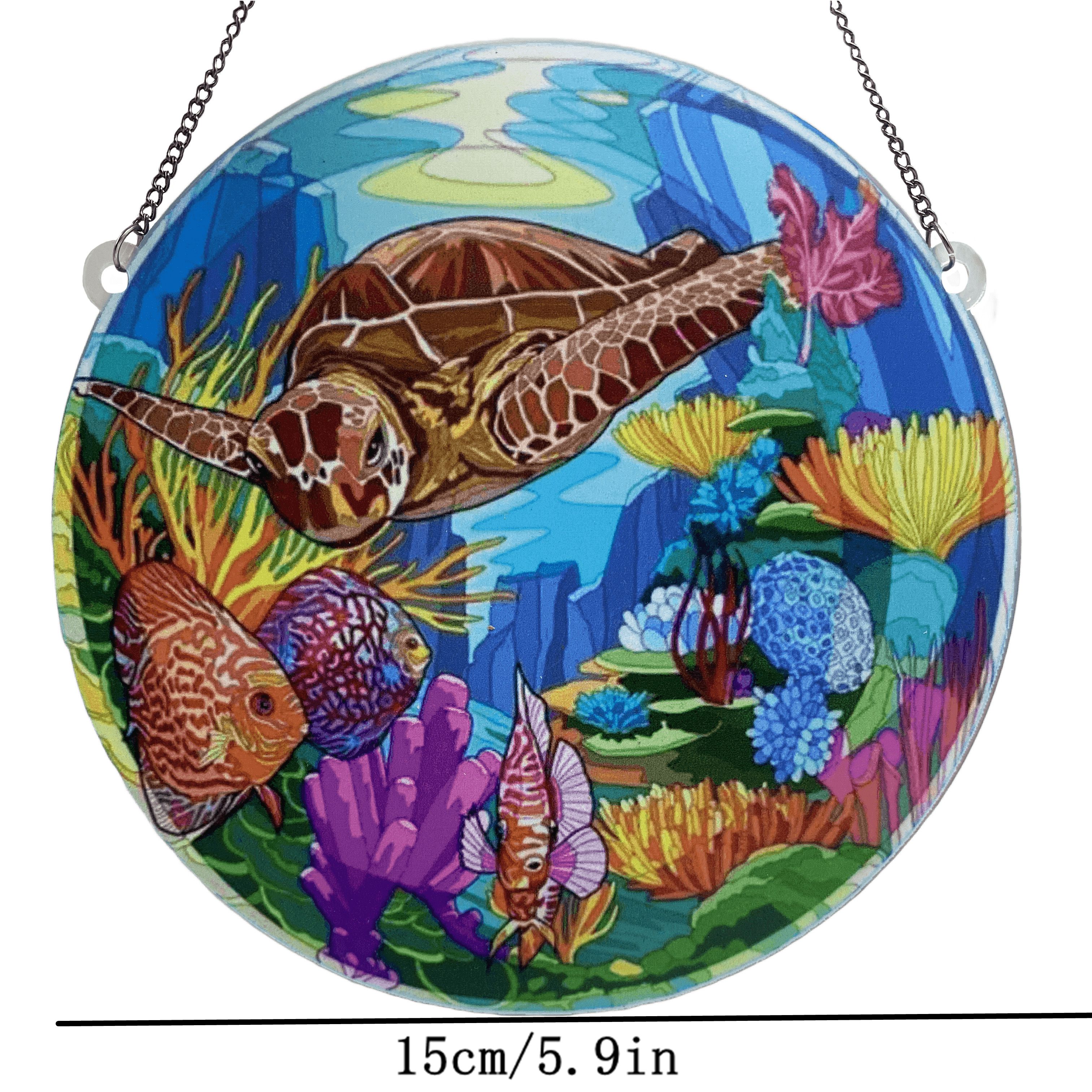Cartoon Style Marine Style Tortoise Fish Arylic Pendant Artificial Decorations display picture 3
